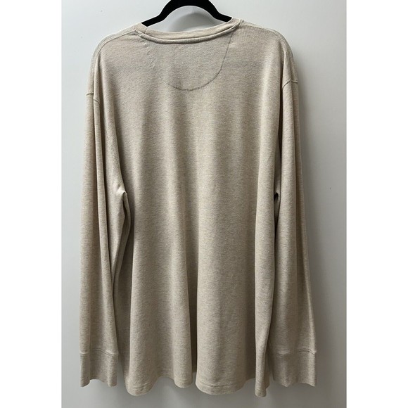 FALLS CREEK Men’s Beige Pullover Long Sleeved Shirt Size XXL - Picture 6 of 11